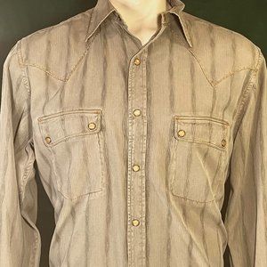 RYAN MICHAEL WESTERN SHIRT (Silk Blend) (VTG)